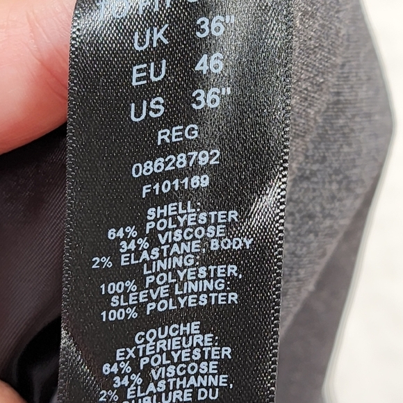 Asos Men's Single Breasted Grey Suit Jacket - 36R - Picture 7 of 8